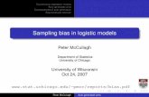 Sampling bias in logistic models - University of Chicago
