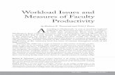 Workload Issues and Measures of Faculty Productivity