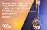 Proposed General Chapter  Analytical Procedure Lifecycle
