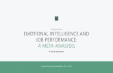 EI and job performance: a meta-analysis