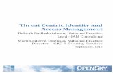 Threat Centric Identity and Access Management