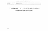 HD2018 LED Display Controller Operation Manual