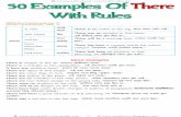 50 Examples Of There With Rules By T@NB!R