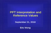 PFT Interpretation and Reference Values