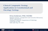 Clinical Cytogenetic Testing: Applications in ...