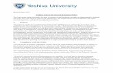 Revised June 2017 - Yeshiva University