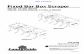 Fixed Bar Box Scraper - Kubota