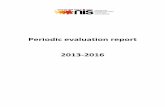 Periodic evaluation report 2013-2016 - NIS