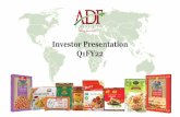 Investor Presentation Q1FY22