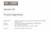 Session 03 Project Appraisals - CA Sri Lanka