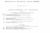 Reserve Forces Act 1980 - Legislation