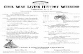 Civil War Living History Weekend