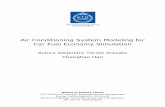 Air Conditioning System Modeling for Car Fuel Economy ...