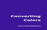Converting Colors - Decimal(4069021)