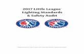 2017 Little League Lighting Standards & Safety Audit