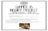 Summer IB Inquiry Project - houstonisd.org