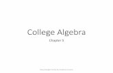 College Algebra - SCTCC