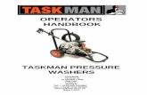 OPERATORS HANDBOOK TASKMAN PRESSURE WASHERS