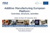 Additive Manufacturing European Platform