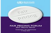 WHO | Fair Pricing Forum 2017