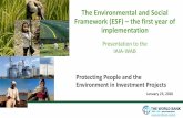 The Environmental and Social Framework (ESF) the first ...