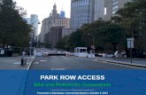 PARK ROW ACCESS - nyc.gov