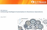 Achieving Intelligent Automation in Business Operations