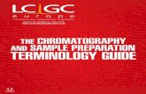 CHROMATOGRAPHY SAMPLE PREPARATION TERMINOLOGY …