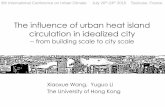 The influence of urban heat island circulation in ...