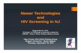 Newer Technologies and HIV Screening in NJ