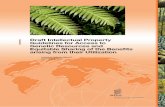 GENETIC RESOURCES: DRAFT INTELLECTUAL PROPERTY GUIDELINES ...