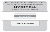New York State Identiﬁ cation Test for English Language ...