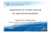 Application of remote sensing for agricultural disasters ...
