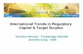 International Trends in Regulatory Capital & Target Surplus
