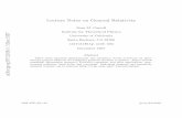Lecture Notes on General Relativity - arXiv