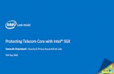 Protecting Telecom Core with Intel® SGX