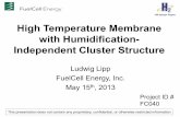 High Temperature Membrane with Humidification-Independent ...