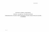 DYER AND CROWE SALE and/or PURCHASE TRANSACTION ...