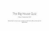 The Big House Quiz