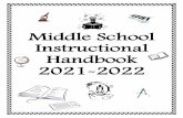Middle School Instructional Handbook 2021-2022