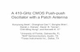 A 410-GHz CMOS Push-push Oscillator with a Patch Antenna