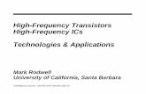 High-Frequency Transistors High-Frequency ICs Technologies ...
