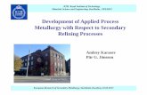 Development of Applied Process Metallurgy with Respect to ...