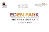Prestige City Eden Park Sarjapur | 2217 New-Launch Apartments | Prestige Apartments Sarjapur
