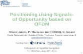 Positioning using Signals- of Opportunity based on OFDM