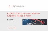 COVID-19 and Vaccines: What an Employer Needs to Know