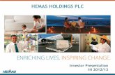 HEMAS HOLDINGS PLC