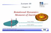 Rotational Dynamics Moment of Inertia.
