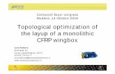 Topological optimization of the layup of a monolithic CFRP ...