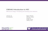 CSE440: Introduction to HCI Methods for Design ...